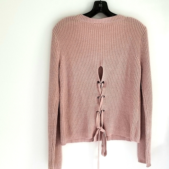 Moon & Madison tan ribbed chunky sweater medium - Picture 5 of 5